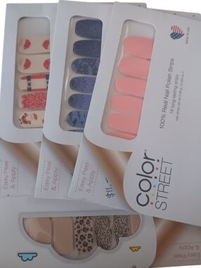 Color Street Nail Polish Strips 4 Piece Bundle